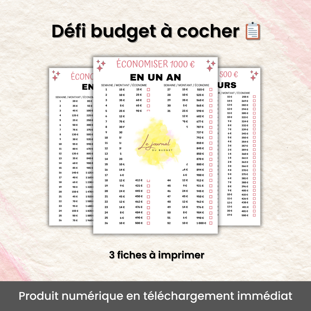 Défis Budget à Cocher 📋