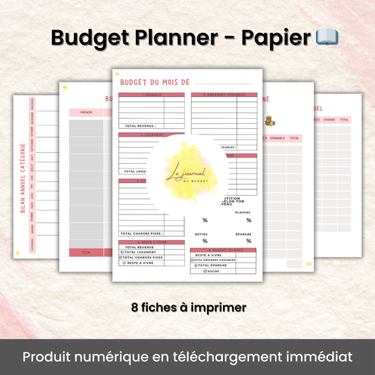 Budget Planner Papier 🖨️