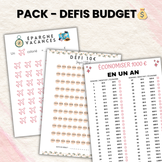 Pack - Défi Budget